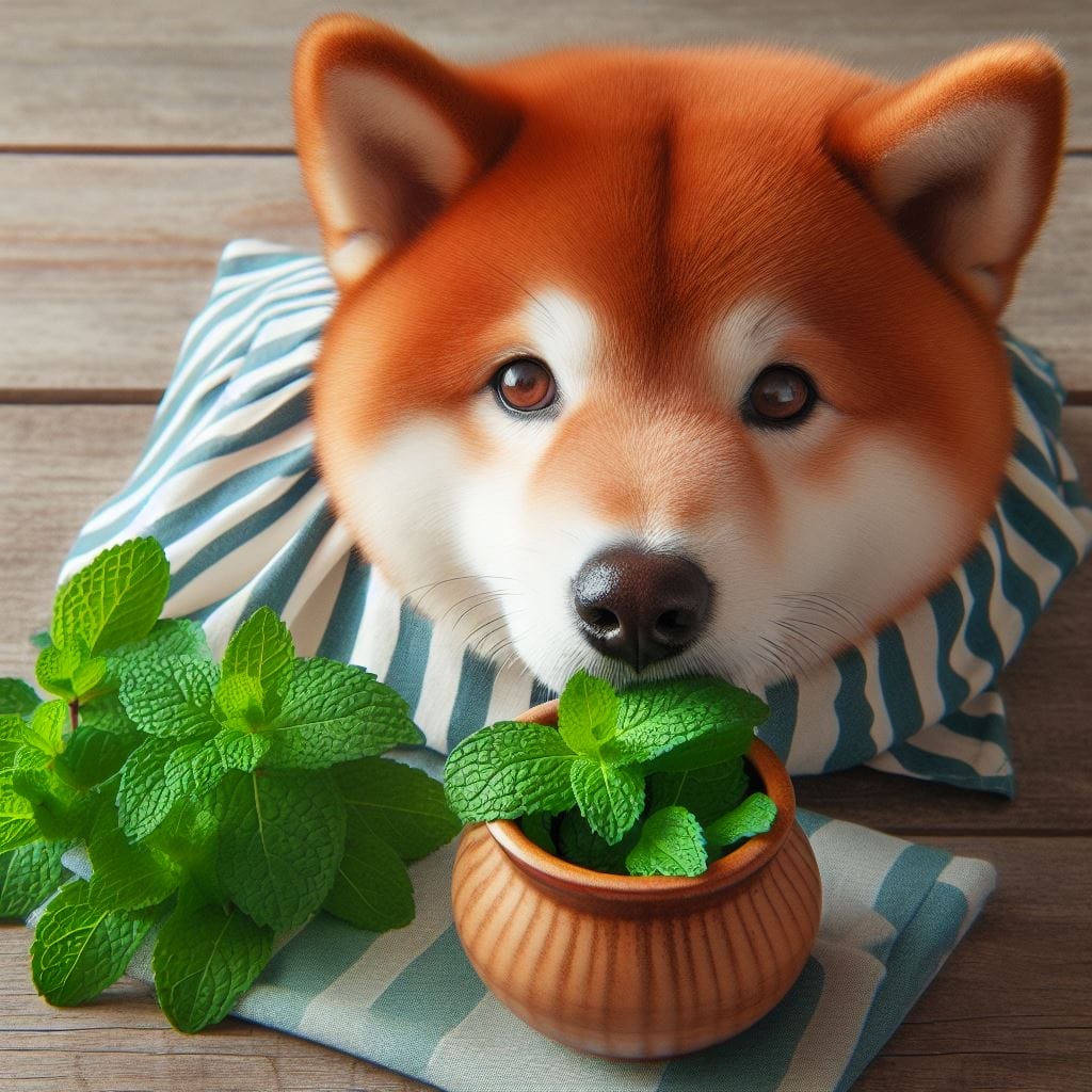 How to feed Mint to dogs